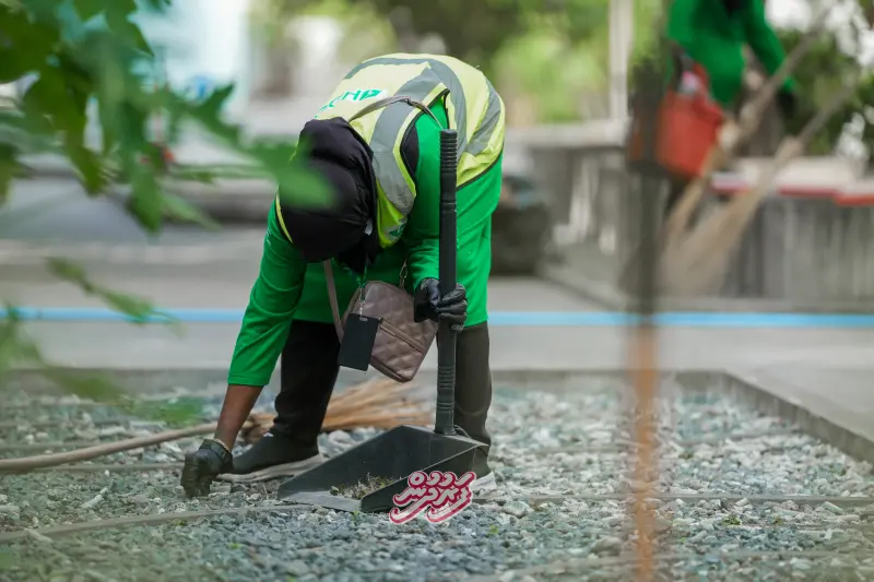 Hulhumale cleaning by HDC