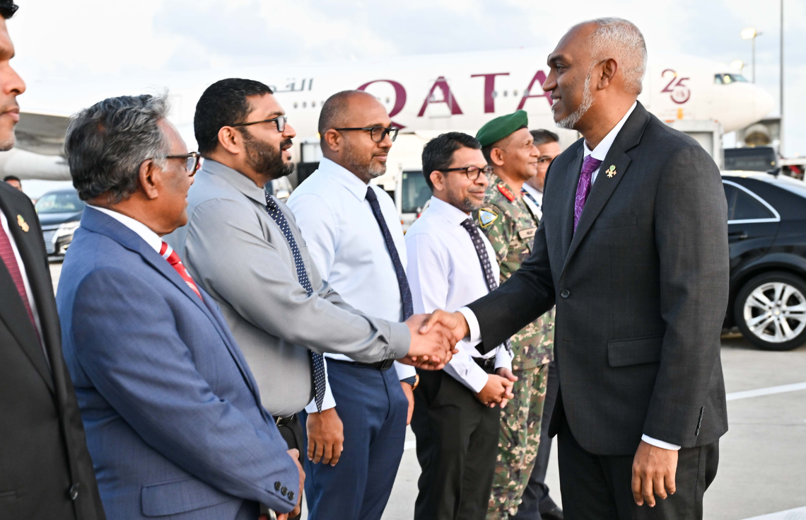 ރަސްމީ ދަތުރުފުޅެއްގައި ރައީސުލްޖުމްހޫރިއްޔާ އިނގިރޭސިވިލާތަށް ފުރާވަޑައިގެންފި