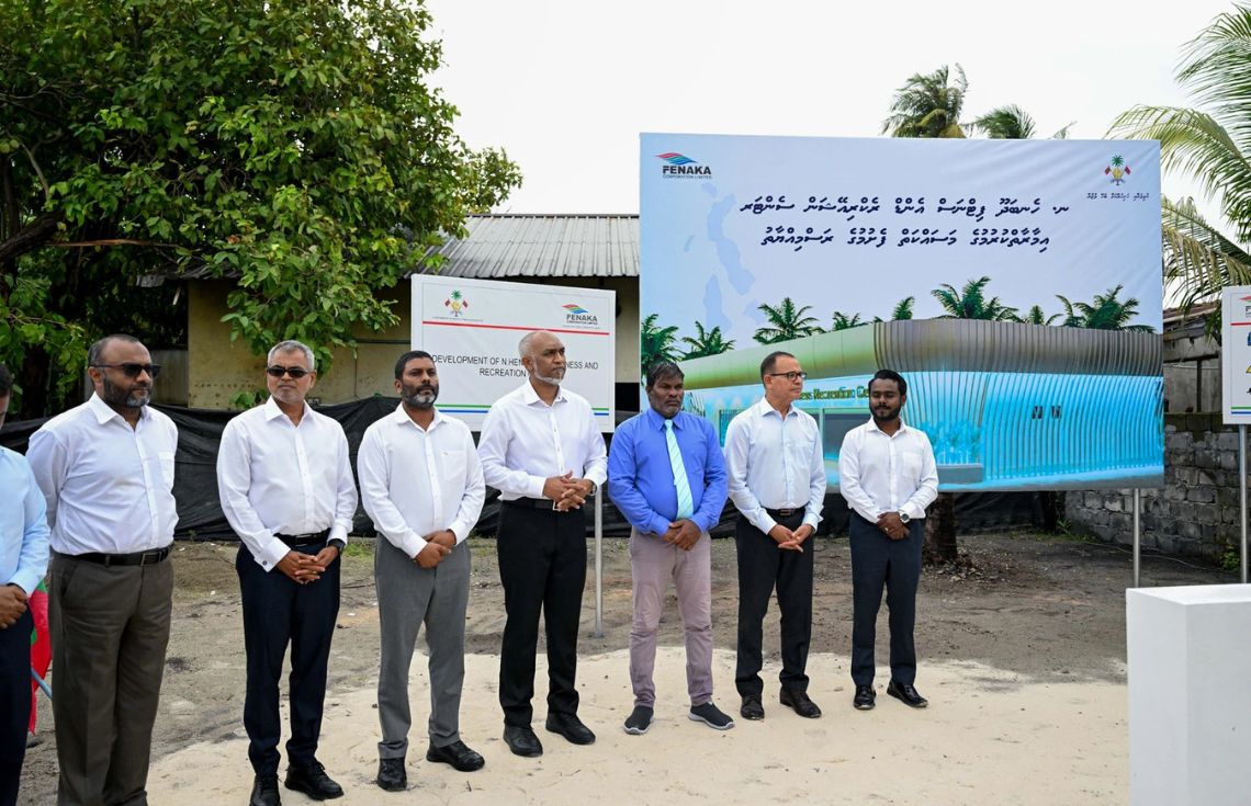 ހެނބަދޫ ފިޓްނަސް އެންޑް ރެކްރިއޭޝަން ސެންޓަރުގެ ބިންގާ އަޅައިފި