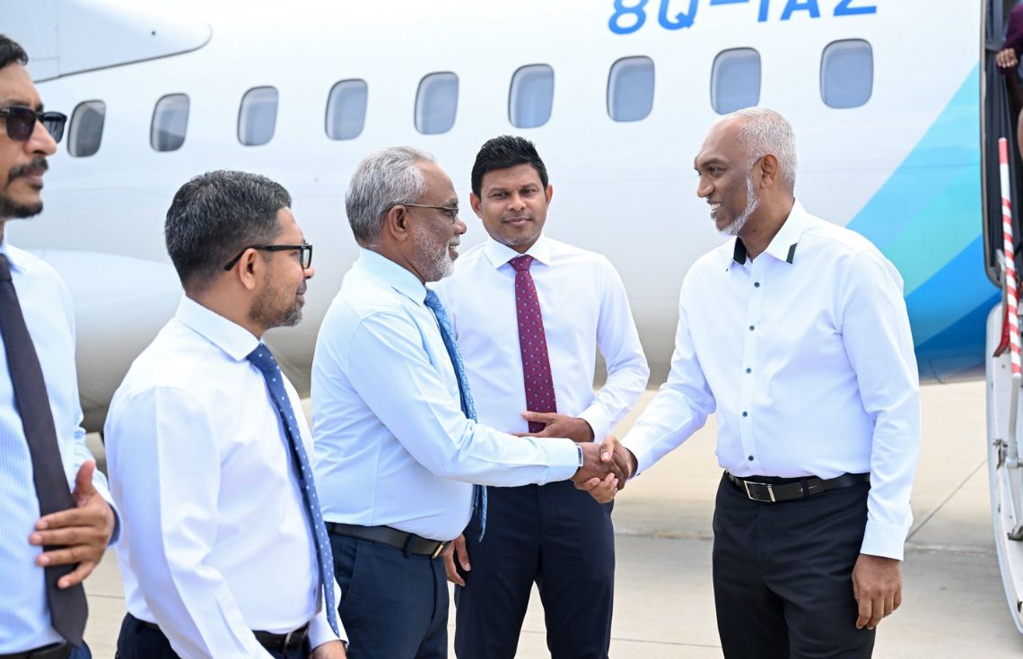 ރައީސް، މިލަދުންމަޑުލު ދެކުނުބުރީގެ އަތޮޅުތަކަށް ކުރެއްވި ދަތުރުފުޅު ނިންމަވާލައްވައިފި