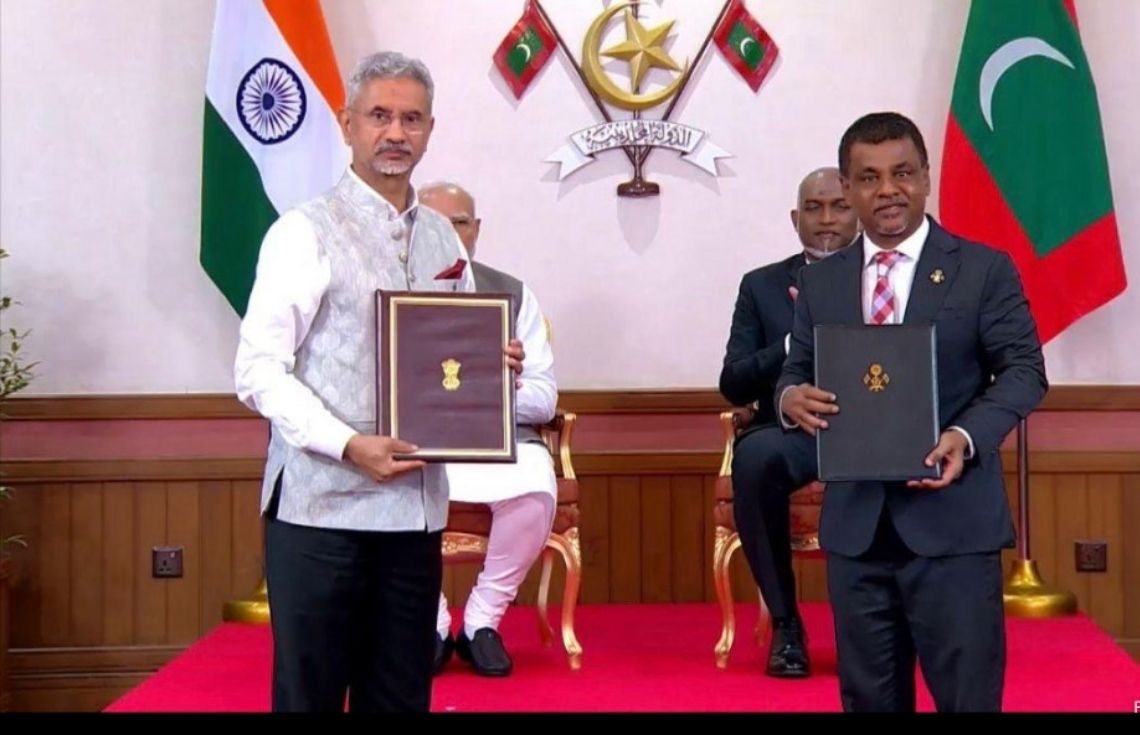 ފެންވަރު ރަނގަޅު ބޭސް ކަށަވަރުކުރުމަށް އިންޑިއާއާއެކު އެއްބަސްވުމެއްގައި ސޮއިކޮށްފި