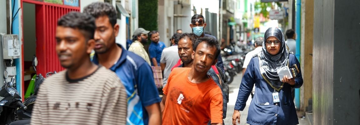 މާލޭގައި ޤަވާއިދާ ޚިލާފަށް އުޅެމުންދިޔަ 25 ބިދޭސީއަކު އިމިގްރޭޝަންގެ ބެލުމުގެ ދަށަށް