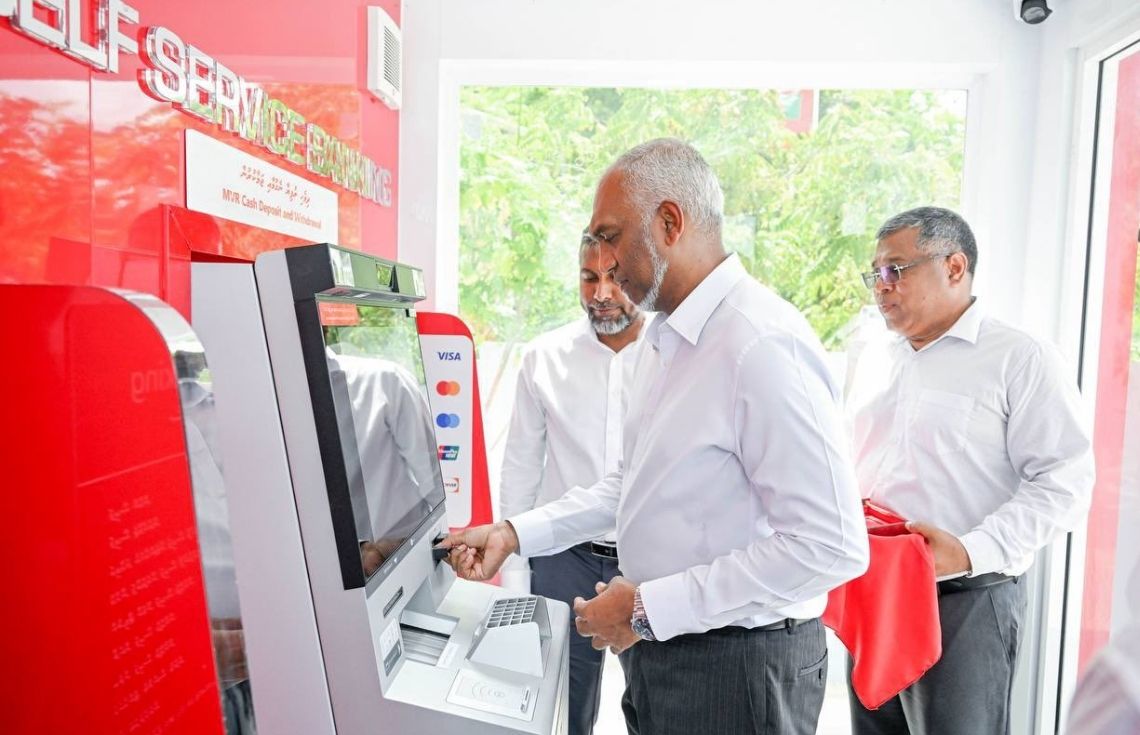އއ. މާޅޮހުގައި ޤާއިމުކުރި އޭޓީއެމްގެ ޚިދުމަތް ރައީސް އިފްތިތާޙުކޮށްދެއްވައިފި