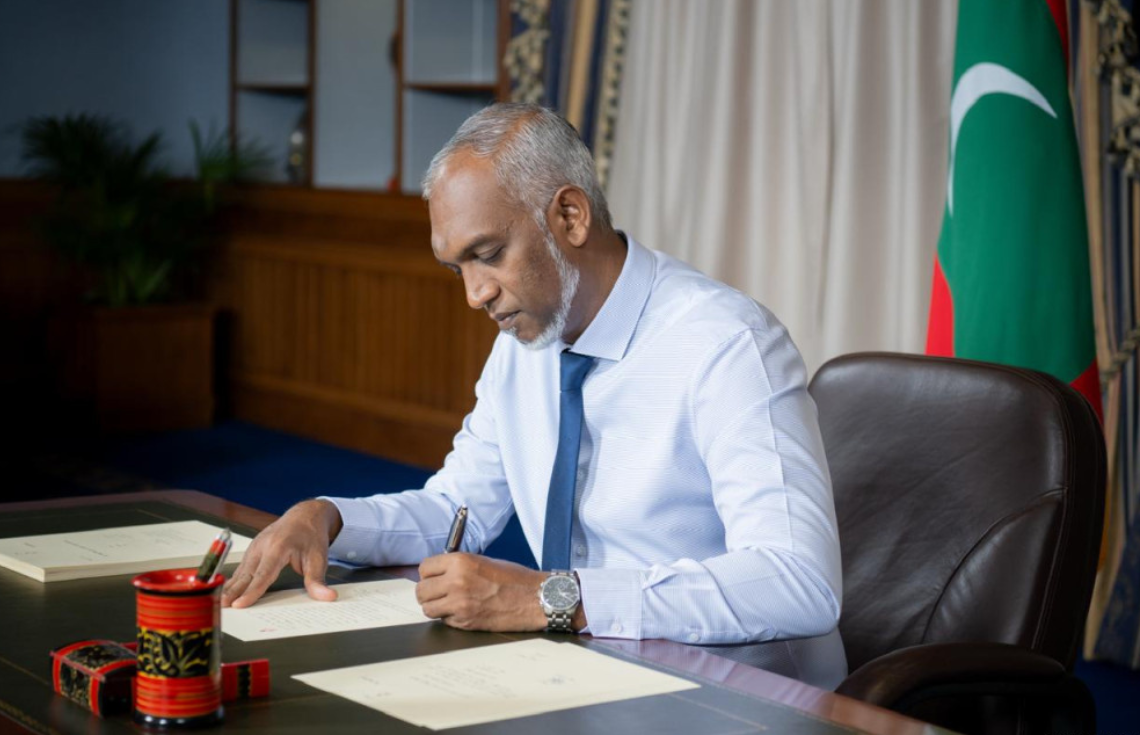 ފިކުރީ މުދާ ހިމާޔަތްކުރުމާ ގުޅޭ ބިލު ރައީސުލްޖުމްހޫރިއްޔާ ތަސްދީޤުކުރައްވައިފި