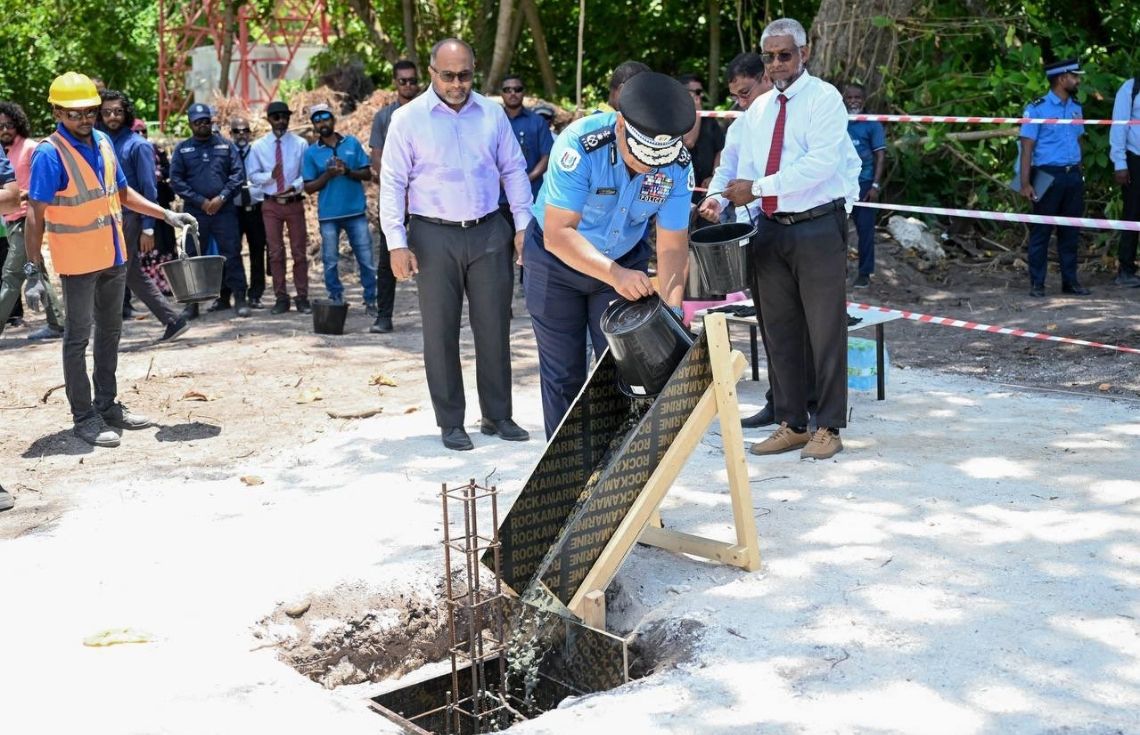 ހދ. ނައިވާދޫ ފުލުހުންގެ މަރުކަޒު އިމާރާތްކުރުމުގެ ޢަމަލީ މަސައްކަތް ފަށްޓަވައިފި