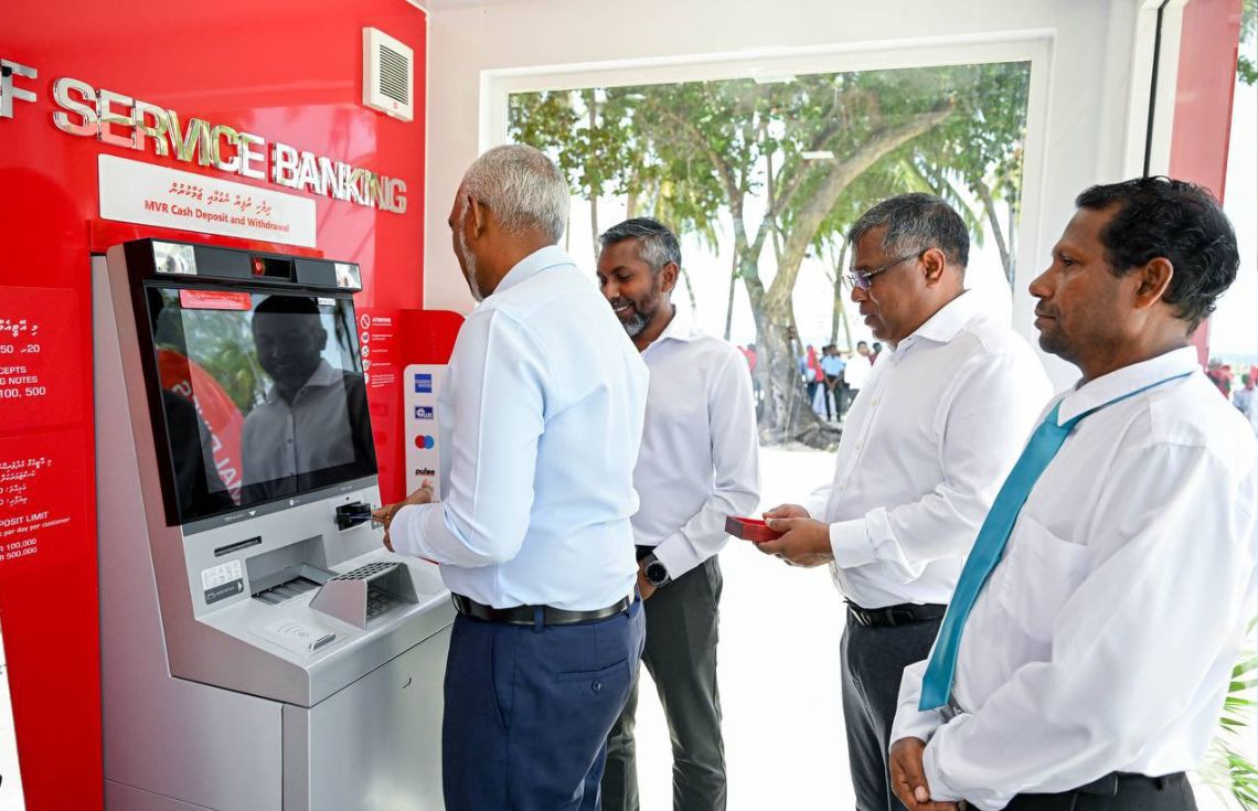 ނޭކުރެންދޫ އޭޓީއެމްގެ ޚިދުމަތް ރައީސް އިފްތިތާޙުކޮށްދެއްވައިފި
