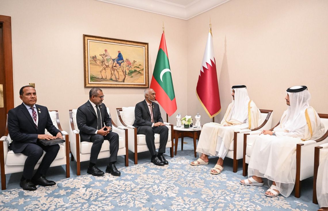 ޤަޠަރު ދަތުރުފުޅު ނިންމަވާލައްވައި ރައީސް ރާއްޖެ ވަޑައިގެންފި