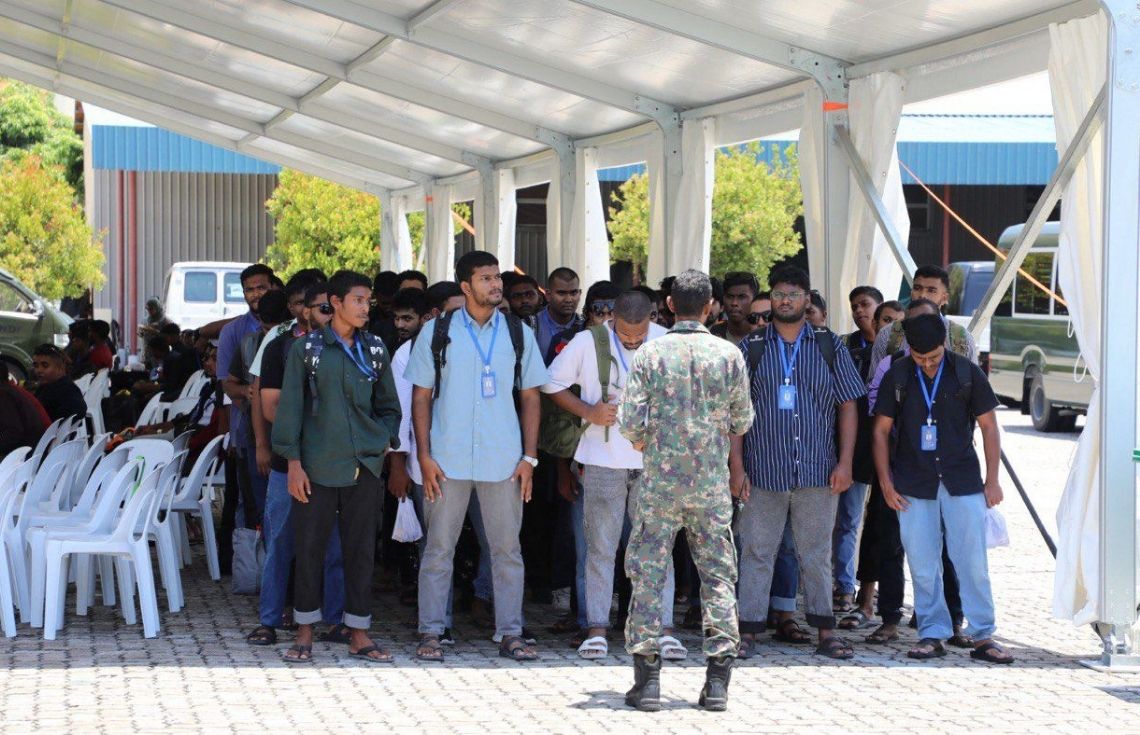 ދިވެހި ވަޠަނީ ޚިދުމަތުގެ ތަމްރީނުގައި ބައިވެރިވާ އެންމެހާ ޒުވާނުންނަށް ރައީސުލްޖުމްހޫރިއްޔާ މަރުޙަބާ ދަންނަވައިފި