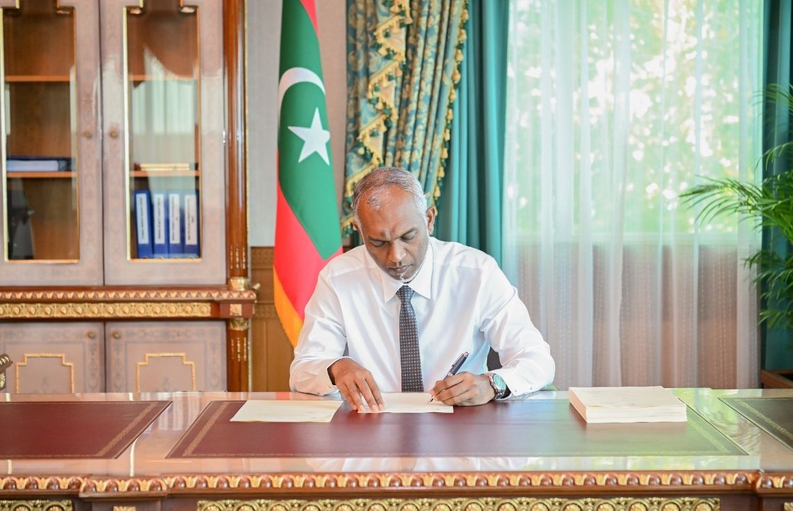 މޯލްޑިވްސް މީޑިއާ އެންޑް ބްރޯޑްކާސްޓިންގ ރެގިއުލޭޝަންގެ ބިލު ރައީސުލްޖުމްހޫރިއްޔާ ތަޞްދީޤުކުރައްވައިފި