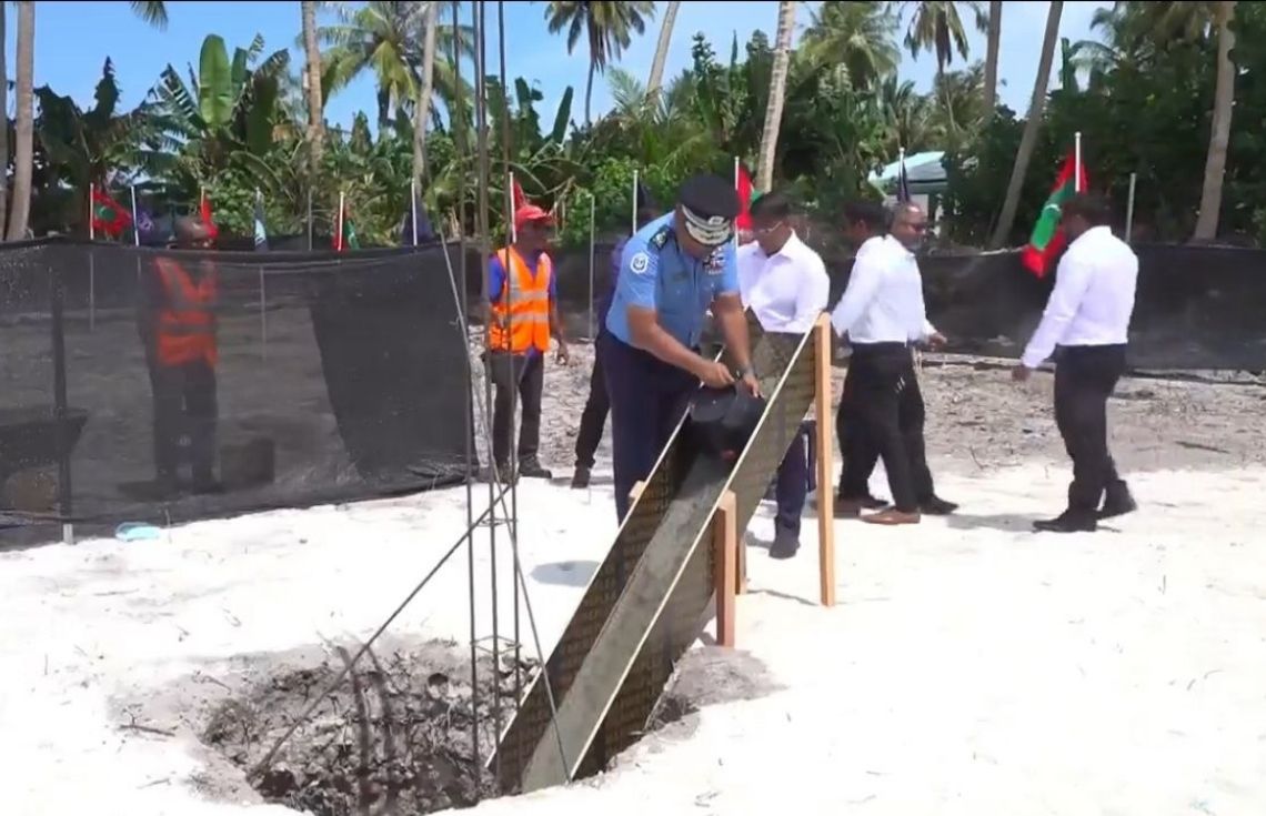 ތ. ކަނޑޫދޫ ފުލުހުންގެ މަރުކަޒު އިމާރާތްކުރުމުގެ ޢަމަލީ މަސައްކަތް ފަށައިފި