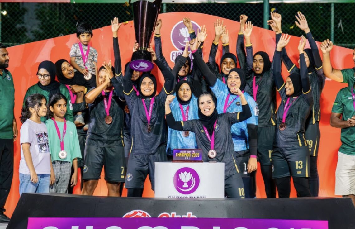 "ކުލަބު މޯލްޑިވްސްގެ" އަންހެން 18/30 ޗެމްޕިއަންކަން، ހަތަރުވަނަ ފަހަރަށް ދިވެހި ސިފައިންގެ ކުލަބަށް !
