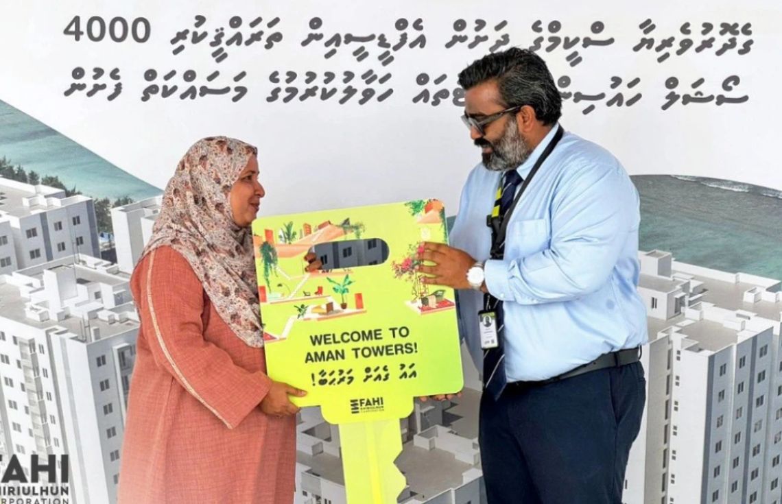 ގެދޮރުވެރިޔާ މަޝްރޫޢުގެ 4،000 ހައުސިން ޔުނިޓުގެ ތަޅުދަނޑި ހަވާލުކުރަން ފަށައިފި
