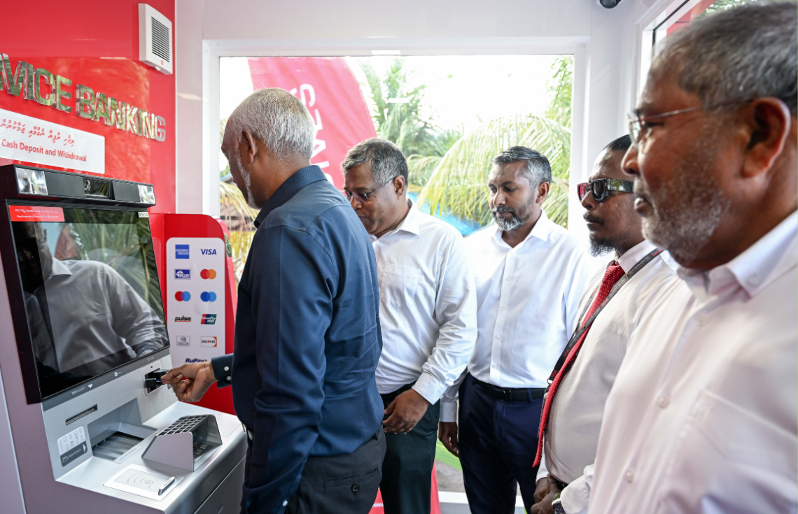 ފެންފުށީގައި ބީއެމްއެލް އޭޓީއެމްގެ ޚިދުމަތް އިފްތިތާޙުކޮށްފި