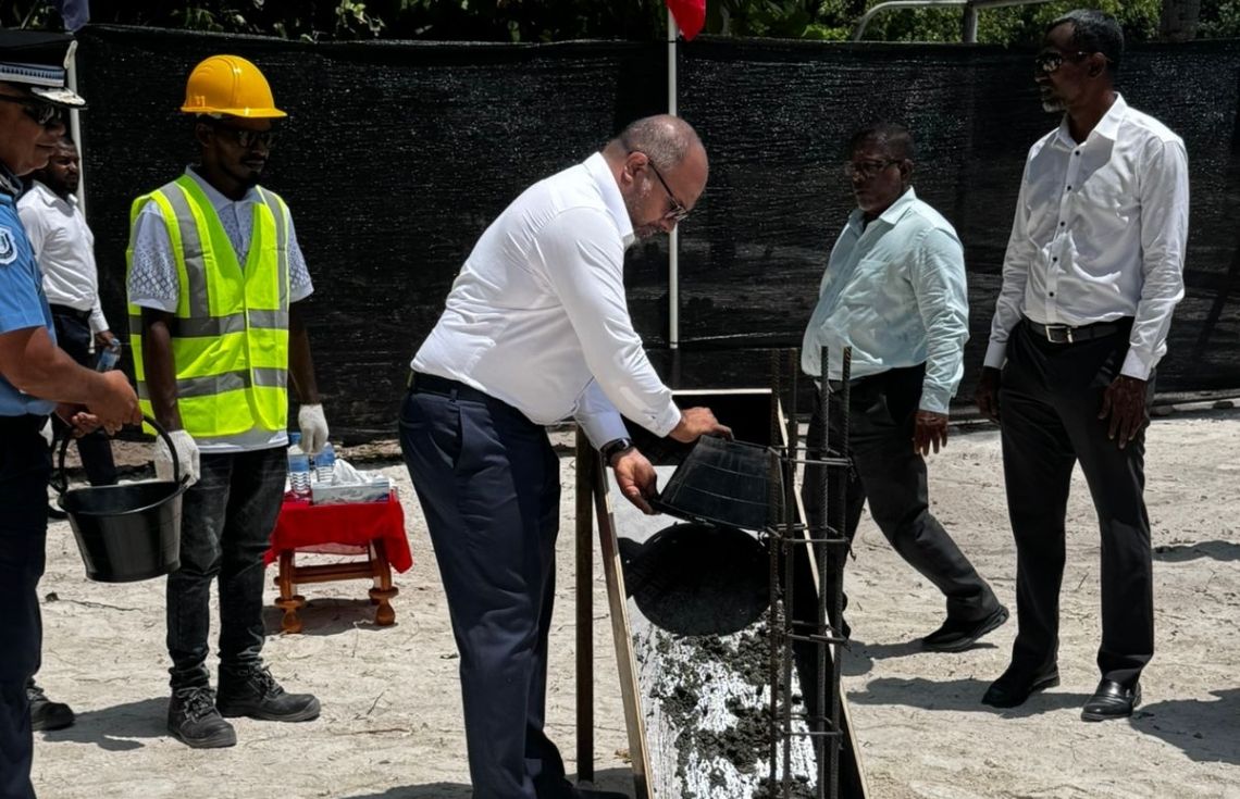 އދ. ހަންޏާމީދޫ ފުލުހުންގެ މަރުކަޒު އިމާރާތްކުރުމުގެ ޢަމަލީ މަސައްކަތް ފަށައިފި