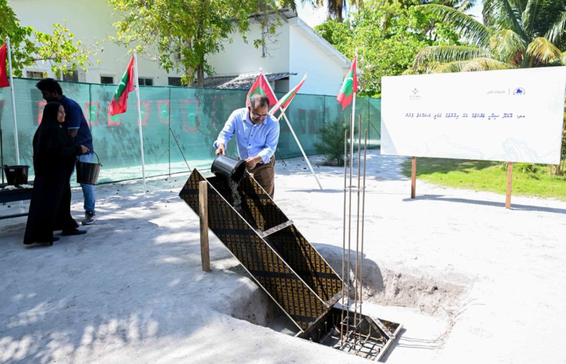 އޮމަދޫ ޞިއްޙީ މަރުކަޒުގެ އައު ޢިމާރާތުގެ ޢަމަލީ މަސައްކަތް ފަށައިފި