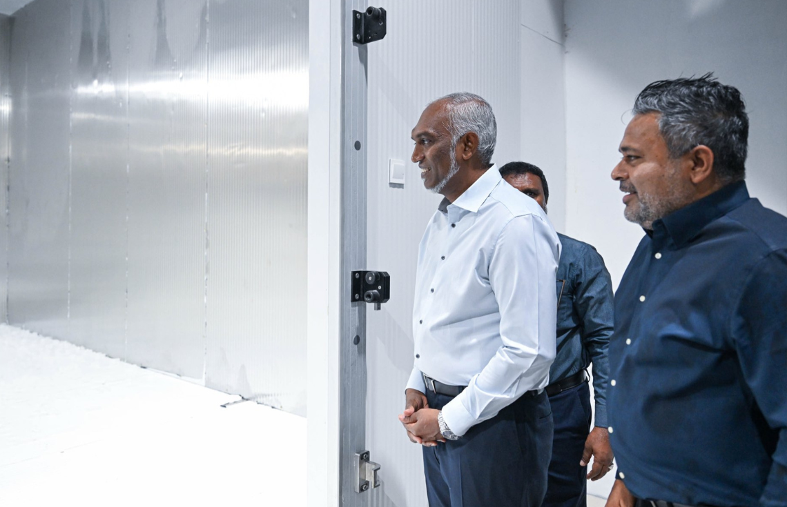 ފުނަދޫގައި ޤާއިމްކުރި އައިސްޕްލާންޓު ހުޅުވައިފި