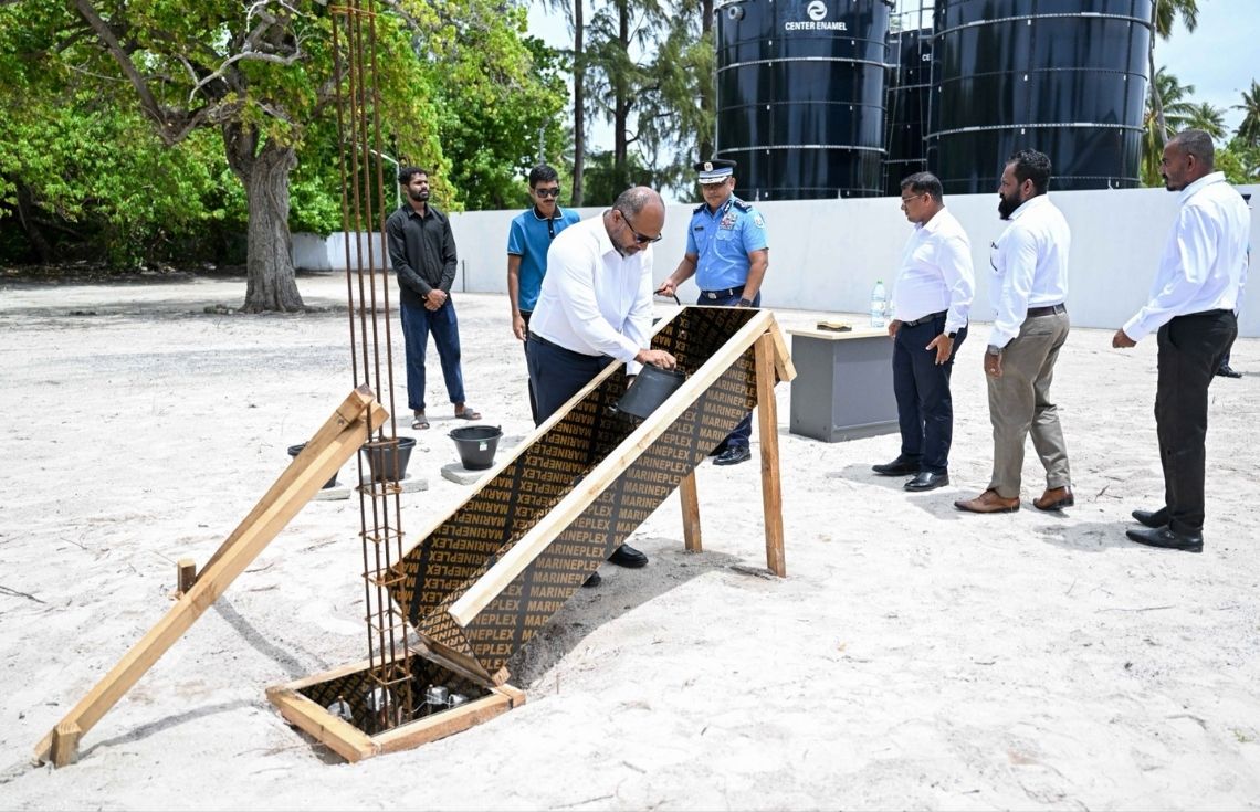 ލ. މުންޑޫ ފުލުހުންގެ މަރުކަޒު އިމާރާތްކުރުމުގެ ޢަމަލީ މަސައްކަތް ފަށައިފި