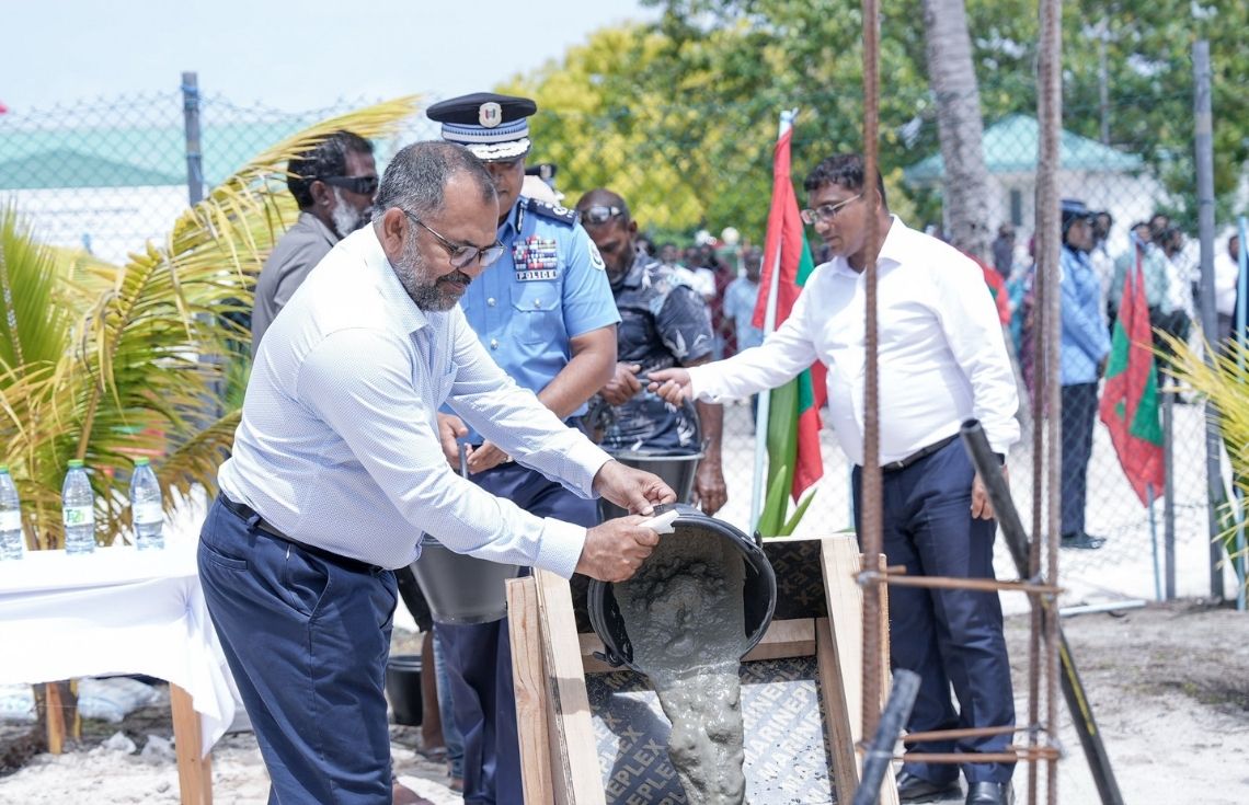 ލ. އިސްދޫ-ކަލައިދޫ ފުލުހުންގެ މަރުކަޒު އިމާރާތްކުރުމުގެ ޢަމަލީ މަސައްކަތް ފަށައިފި