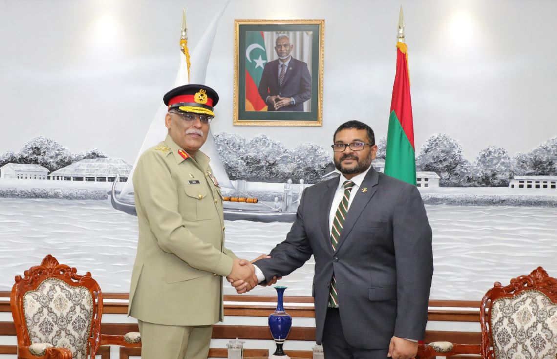 ޕާކިސްތާނުގެ ޖޮއިންޓް ޗީފްސް އޮފް ސްޓާފް ކޮމިޓީގެ ޗެއަރމަން ރާއްޖެ ވަޑައިގެންފި