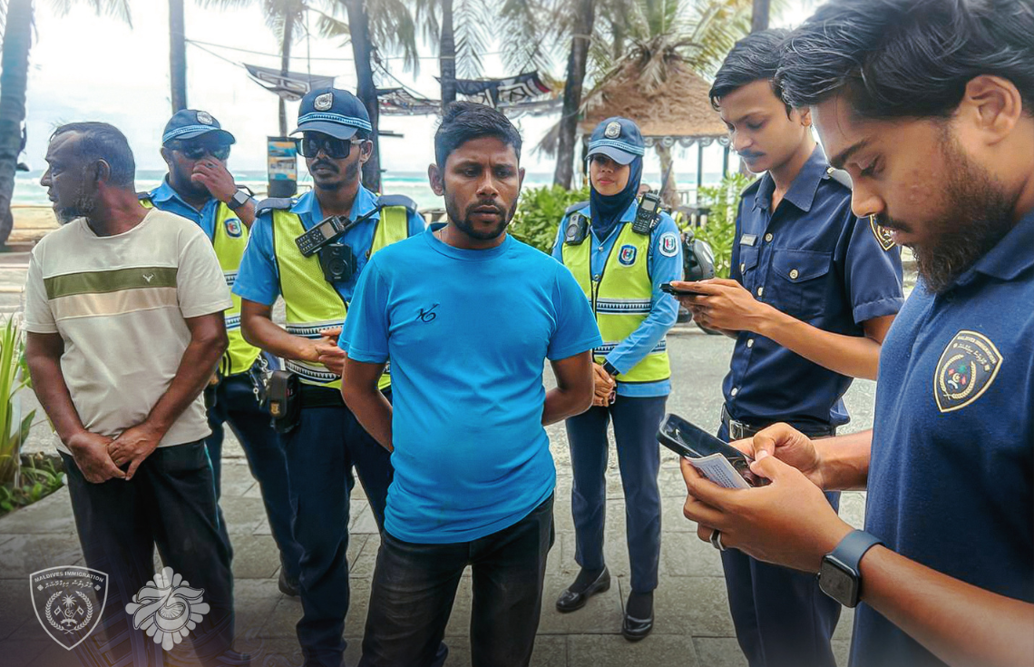 އިމިގްރޭޝަނުން ހިންގި އޮޕަރޭޝަނެއްގައި ފަސް ބިދޭސީއަކު ގެންގޮސްފި