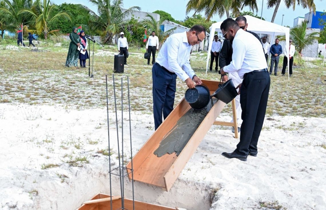 ޅ. ހިންނަވަރު ކައުންސިލް އިދާރާގެ އައު އިމާރާތުގެ ޢަމަލީ މަސައްކަތް ފަށައިފި
