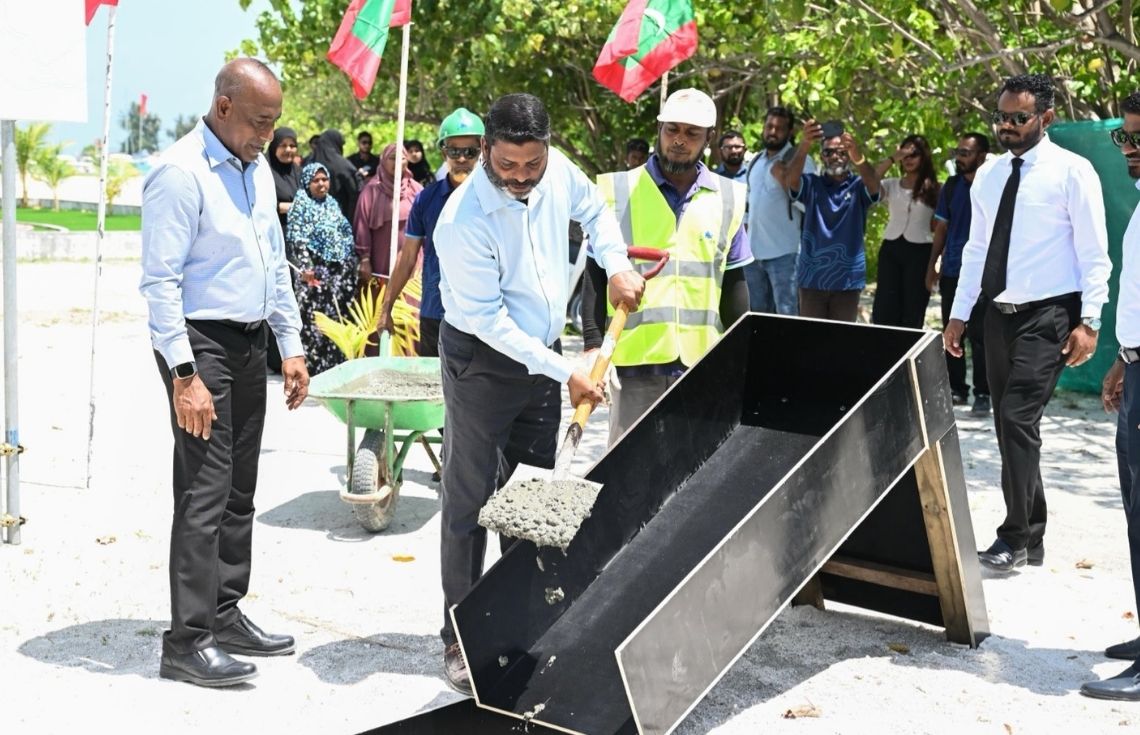 ދިއްފުށީގައި ތަރައްޤީކުރާ ފިޓްނަސް އެންޑް ރެކްރިއޭޝަން ސެންޓަރުގެ ޢަމަލީ މަސައްކަތް ފަށައިފި