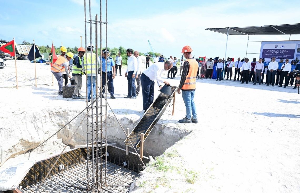 ކ. ތުލުސްދޫ ފުލުހުންގެ މަރުކަޒު އިމާރާތްކުރުމުގެ ޢަމަލީ މަސައްކަތް ފަށައިފި