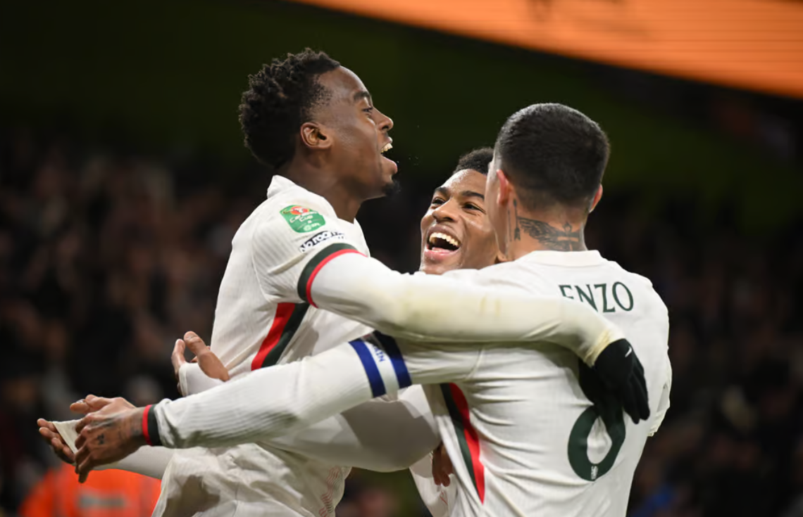 އިނގިރޭސި ލީގު ކަޕް: ކޮންޓްރޯލް ގެއްލިފައި އޮތް ދެވަނަ ހާފުގައި ގިޓެންސް ކާމިޔާބުކުރި ގޯލާއެކު ޗެލްސީ ކުއާޓާއަށް