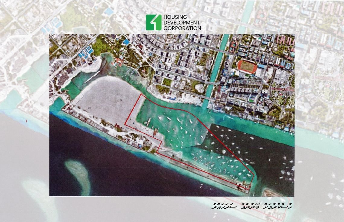 ހުޅުމާލޭގެ ފަޅުތެރޭން ބިންހިއްކަމުންގެންދާ ސަރަހައްދު ބޭނުންކުރާ އުޅަނދުފަހަރު އެޅުމަށް ސަރަހައްދުތަކެއް ކަނޑައަޅައިފި