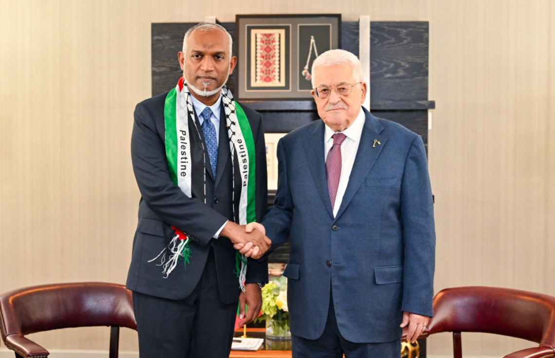 ފަލަސްޠީނަށް ފުރިހަމަ މިނިވަންކަން ހޯދައިދިނުމަށް ގޮވާލުމުގައި ސާބިތުވެ ތިބޭނަން: ރައީސުލްޖުމްހޫރިއްޔާ