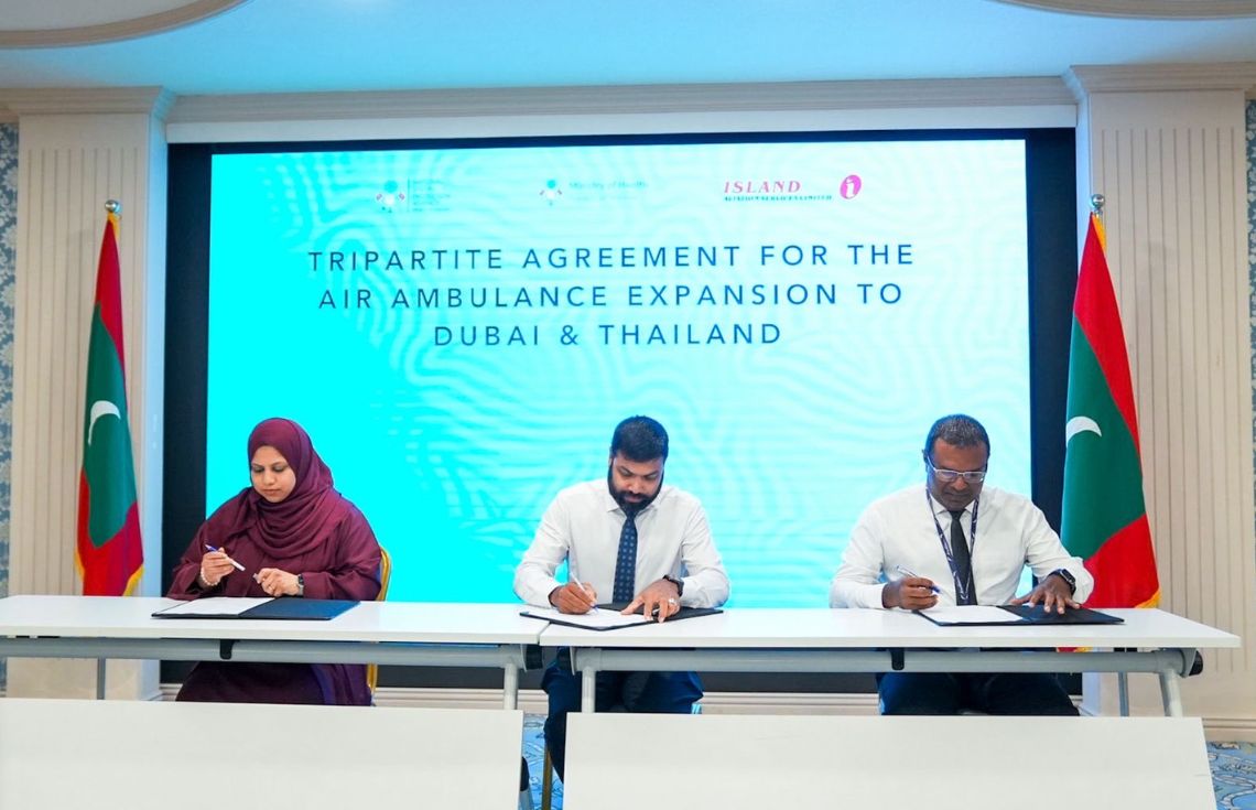 ދުބާއީ އަދި ތައިލެންޑަށް އެއާ އެމްބިއުލަންސް ޚިދުމަތް ފެށުމަށް އެއްބަސްވުމުގައި ސޮއިކޮށްފި