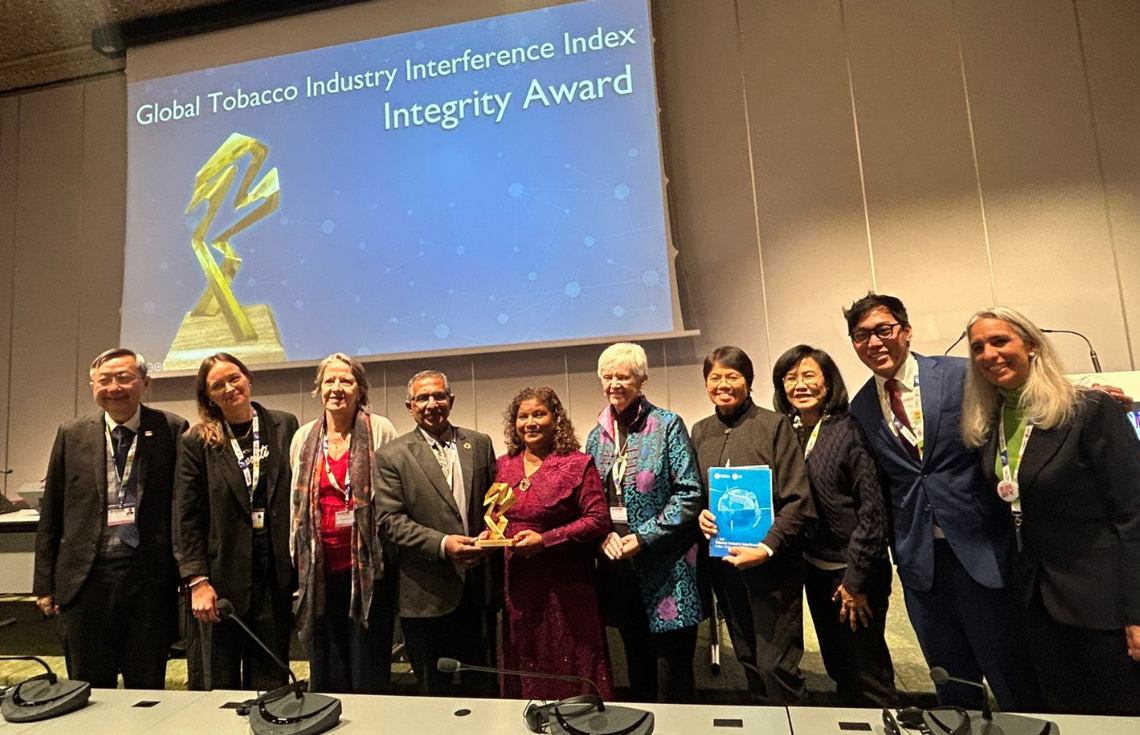 ދުންފަތް ކޮންޓްރޯލް ކުރުމުން "އިންޓެގްރިޓީ އެވޯޑު" ރާއްޖެއަށް ލިބިއްޖެ