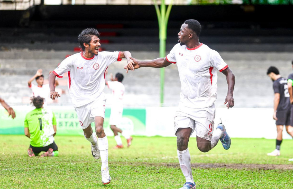 ފުރަތަމަ ހާފު ކާމިޔާބުކުރި ދެ ގޯލުން ޔޫވީ ބަލިކޮށް ބުރުން ލީގުގެ ފަސްވަނައަށް