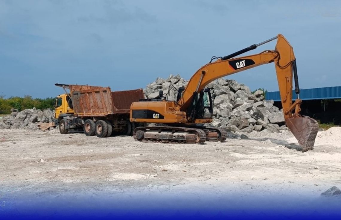 ގިރިފުށީ ބިން ހިއްކުމާއި ގޮނޑުދޮށް ހިމާޔަތް ކުރުމުގެ މަސައްކަތް ބާރު ސްޕީޑުގައި ދަނީ ކުރިއަށް: އެމްޓީސީސީ