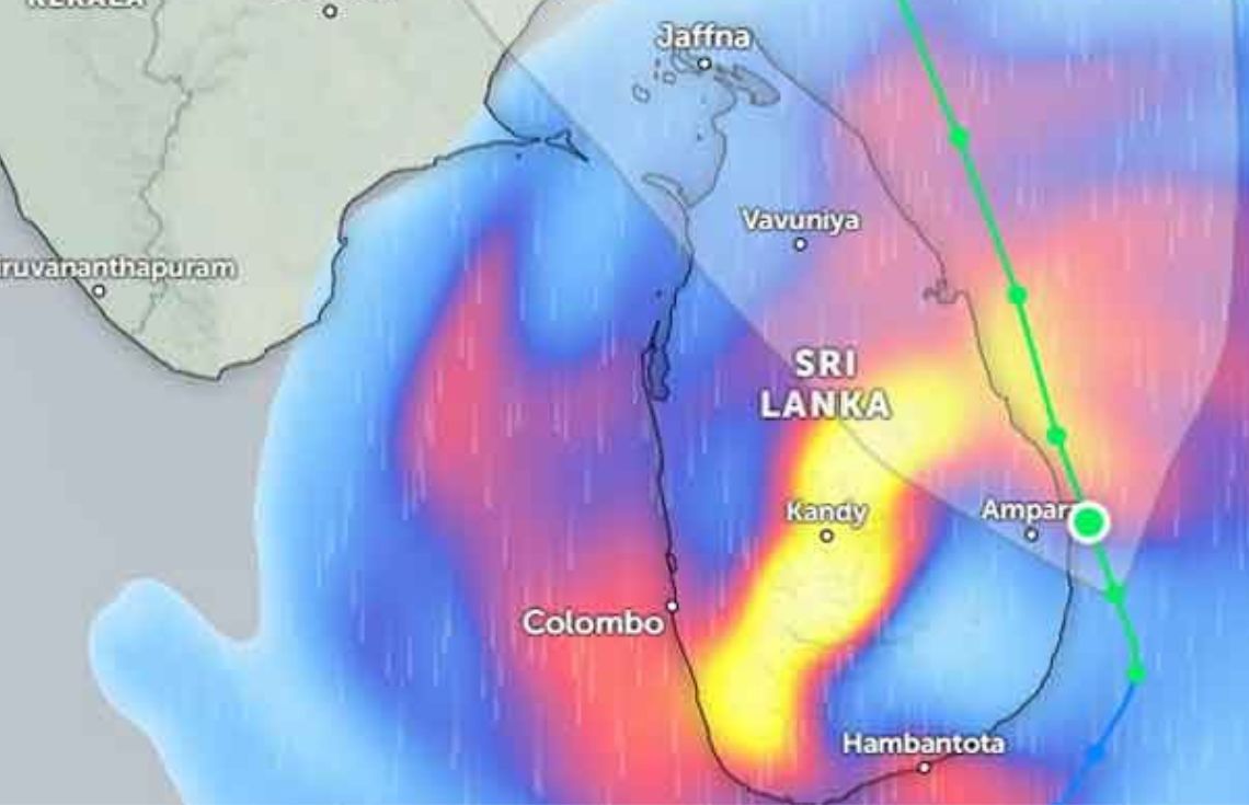 ސްރީލަންކާ ސަރަޙައްދުގައި އުފެދުނު ތޫފާން ޑީޓުވާ ރާއްޖެއާ ދުރަށް: މާބޮޑު އަސަރެއް ނުކުރާނެކަމަށް މެޓުން ބުނެފި
