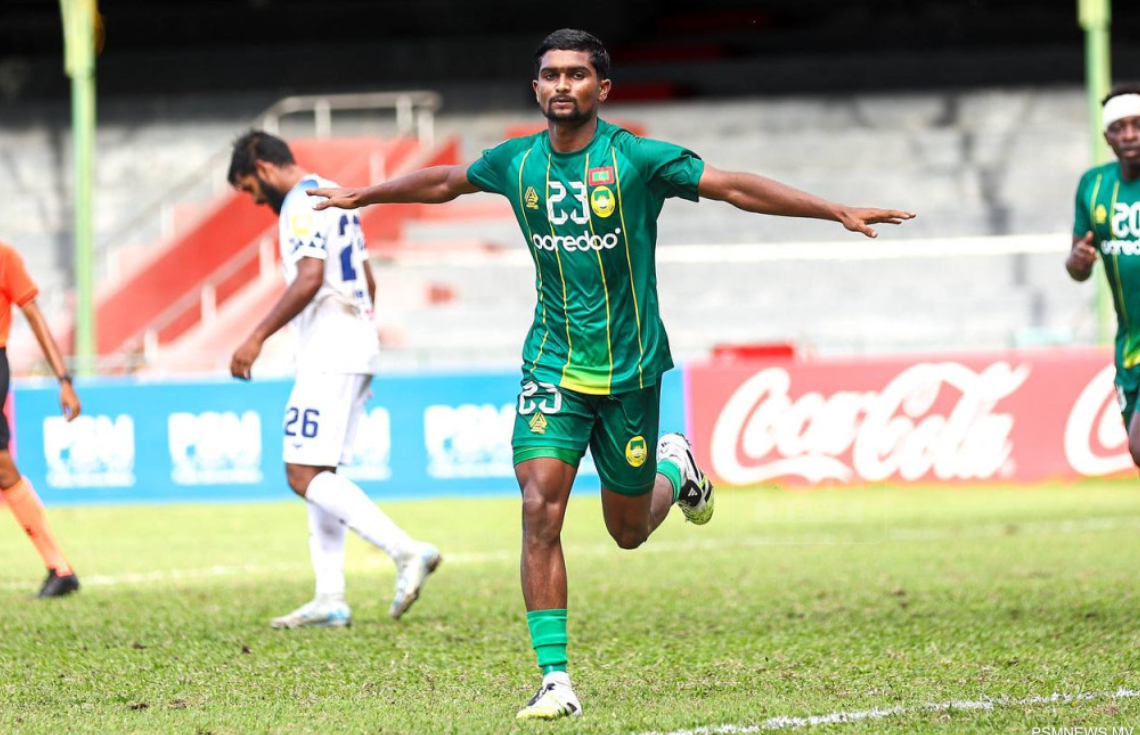 ދިވެހި ލީގު: ނިއު ބަލިކޮށް ސައްތައިންސައްތަ ރެކޯޑަކާއެކު މާޒިޔާއިން ފުރަތަމަ ބުރު ނިންމާލައިފި