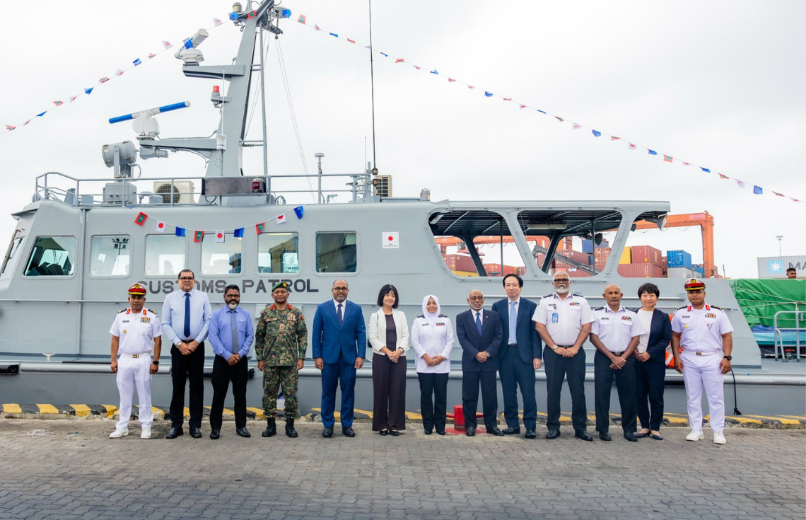 ކަސްޓަމްސްގެ ސާރވައިލެންސް މަސައްކަތް ހަރުދަނާ ކުރުމަށް ޖަޕާން ސަރުކާރުން ޕެޓްރޯލް ވެސެލްއެއް ހަދިޔާކޮށްފި