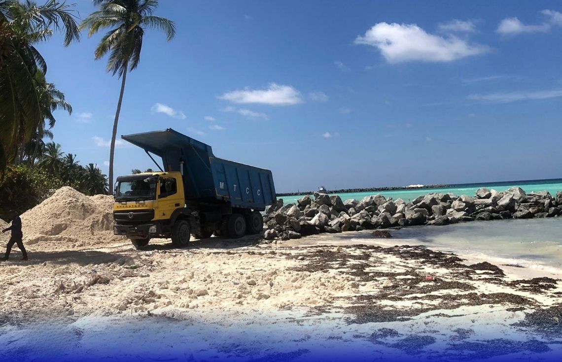 ލ. ގަން ބަނދަރުގައި ރިވެޓްމެންޓް ޖެހުމުގެ މަސައްކަތް އެމްޓީސީސީން ނިންމާލައިފި