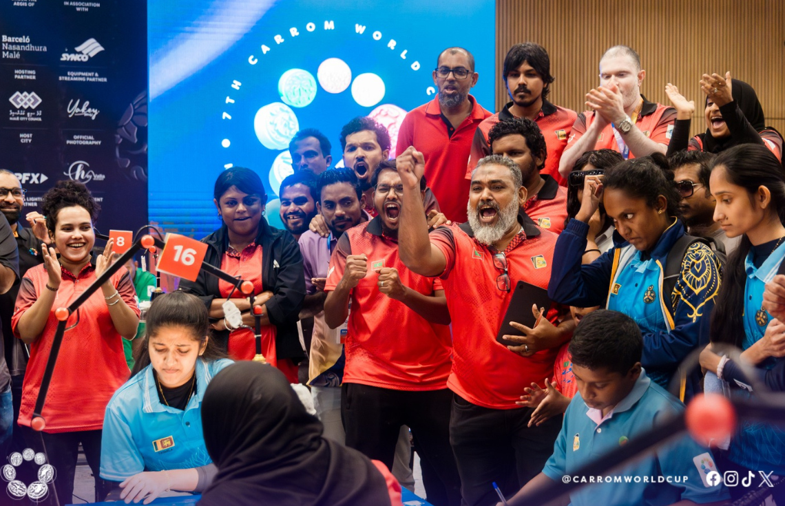 ކެރަމް ވޯލްޑް ކަޕް: ރާއްޖޭގެ އަންހެން ޓީމުން ރިހި މެޑެލް ހާސިލްކޮށްފި