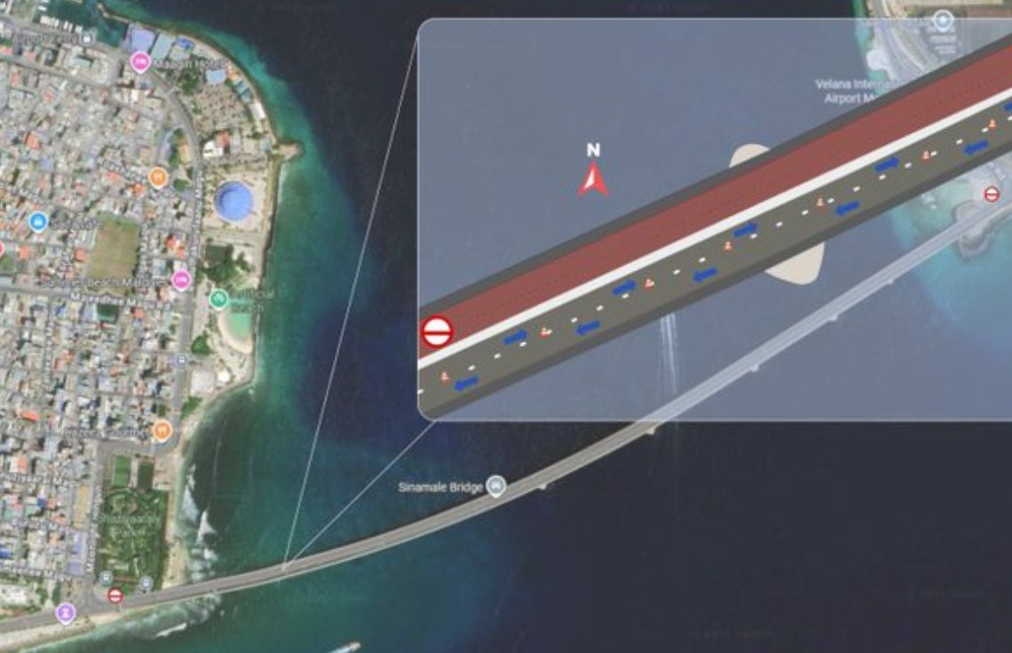 ސިނަމާލެ ބުރިޖު މަރާމާތުކުރުމަށް، ބުރިޖުން ބައެއް މިރޭ ބަންދުކުރަނީ