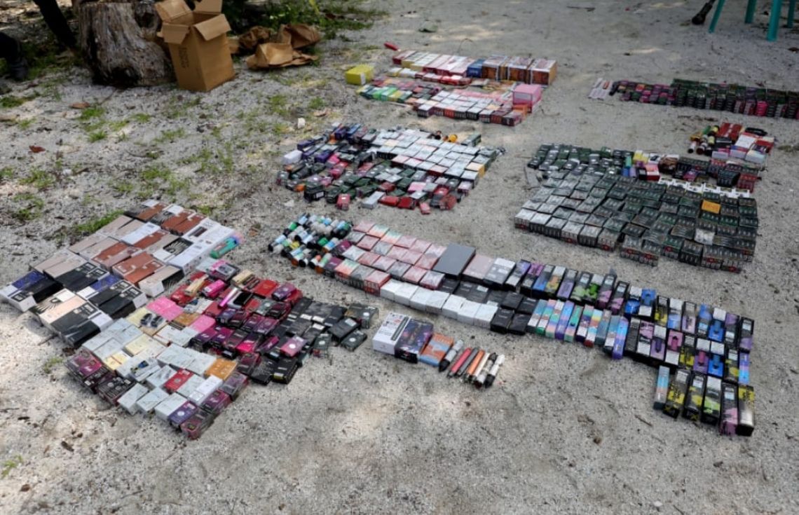 ފުލުހުންގެ ބެލުމުގެ ދަށުގައި ހުރި ގިނަ ޢަދަދެއްގެ ވޭޕްތަކާއި ދުންފަތުގެ ބާވަތްތައް ނައްތާލައިފި