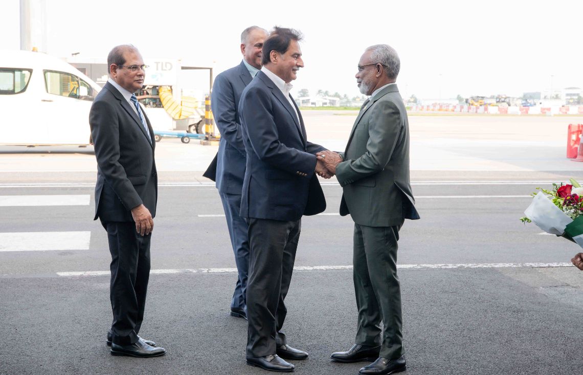 ރަސްމީ ދަތުރުފުޅެއްގައި ޕާކިސްތާނުގެ ޤާނޫނު ހަދާ މަޖިލީހުގެ ރައީސް ރާއްޖެ ވަޑައިގެންފި