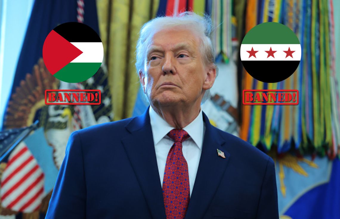 ފަލަސްޠީނާއި ސޫރިޔާ ރައްޔިތުން އެމެރިކާއަށް އެތެރެވުން މަނާކޮށްފި