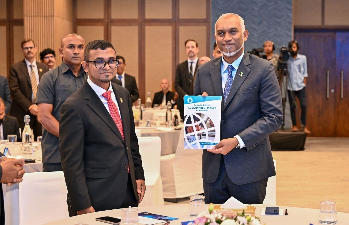 މާލީ ދާއިރާ ތަރައްޤީކުރުމުގެ ޙަރަކާތްތައް އިފްތިތާޙުކުރުމުގެ ރަސްމިއްޔާތު ރައީސުލްޖުމްހޫރިއްޔާ ޝަރަފުވެރިކޮށްދެއްވައިފި