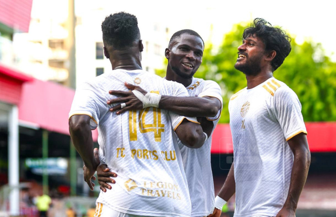 ދިވެހި ލީގު: ޔޫވީ ބަލިކޮށް ޓީސީއިން ތިން ދަރަޖަ ކުރިޔަށް ޖެހިލައިފި