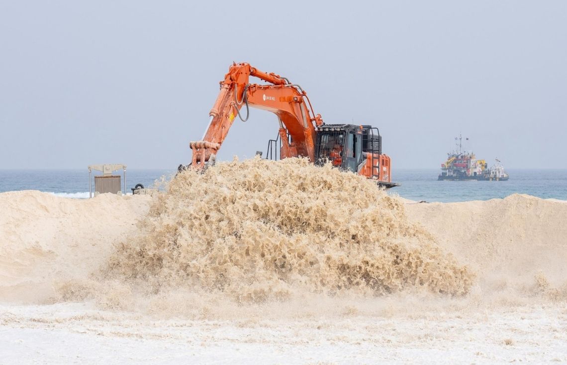 ދިއްދޫ އެއާޕޯޓު އެޅުމަށް ބޭނުންވާ ބިން ހިއްކުމުގެ މަސައްކަތް އެމްއޭސީއެލްއިން ފަށައިފި