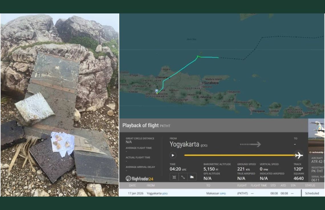 އިންޑޮނޭޝިއާގައި ގެއްލުނު މަތިންދާބޯޓުގެ ބައިތައް ފެނިއްޖެ: 11 މީހަކު އަދިވެސް ނުފެނޭ