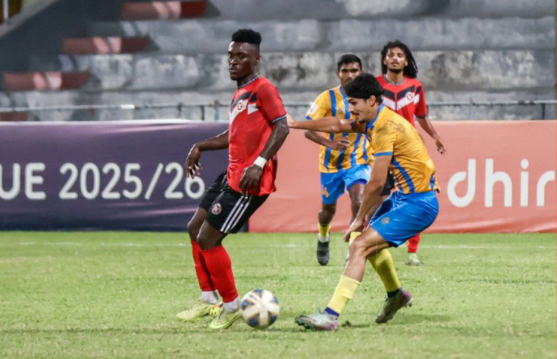 ދިވެހި ލީގު: އިތުރު ވަގުތު ކާމިޔާބުކުރި ގޯލާއެކު ޓީސީ ރެލިގޭޝަނުން ސަލާމަތްވެއްޖެ