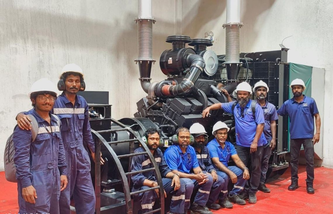 ޕީކް ސީޒަނަށް ތައްޔާރުވުމަށް ވ. ތިނަދޫގައި 600 ކިލޯވޮޓުގެ އައު ޖެންސެޓެއް ބަހައްޓައިފި