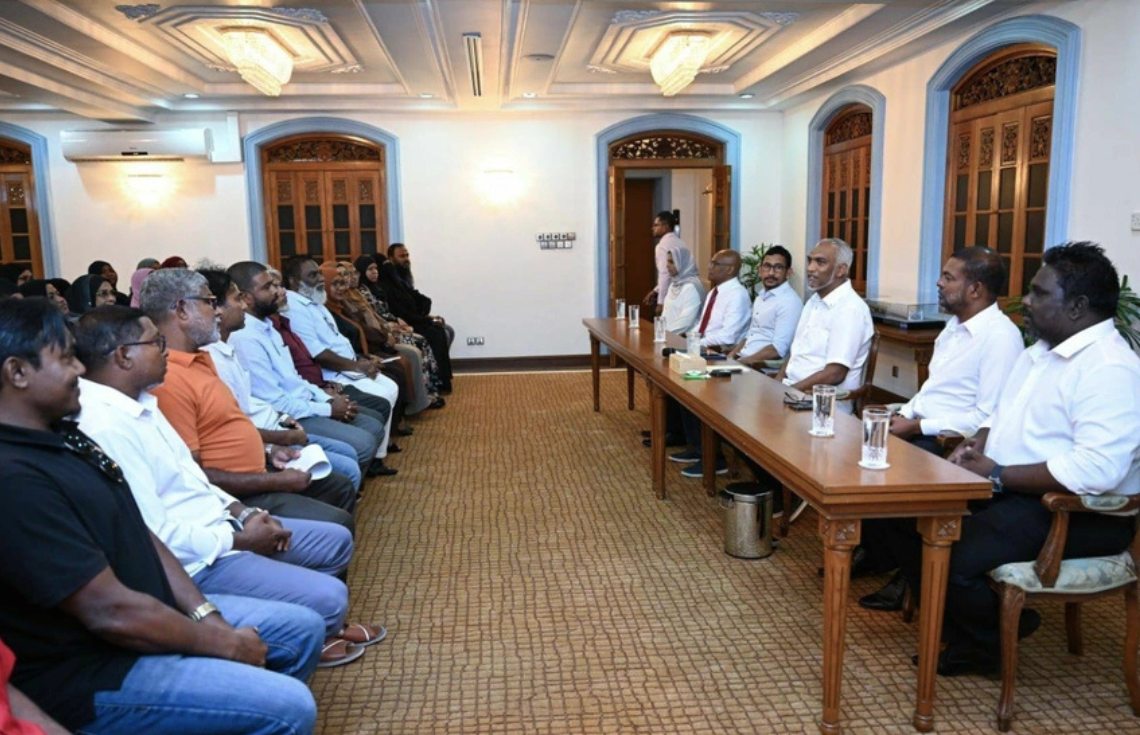 ރައީސުލްޖުމްހޫރިއްޔާ، މާލޭ ރަށްވެހިންގެ ޖަމުޢިއްޔާގެ މެންބަރުންނާ ބައްދަލުކުރައްވައިފި